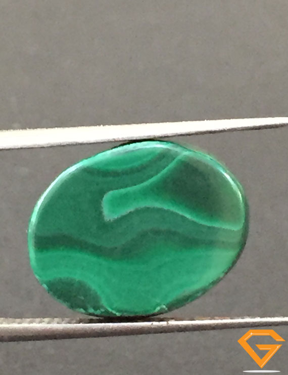 12.71 ct Natural Certified Malachite stone